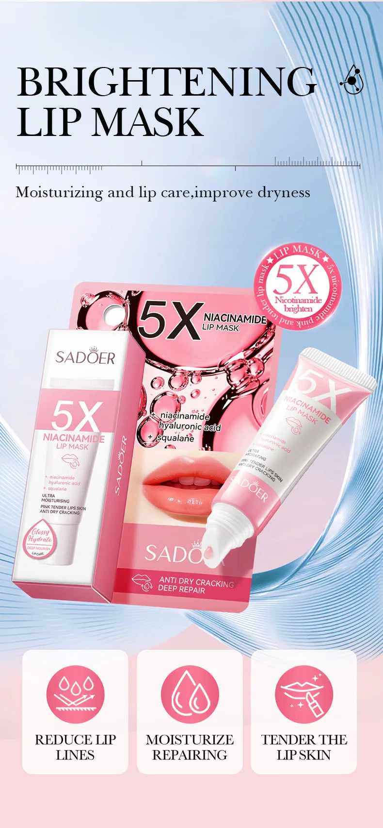 Lip Lightening Balm - Exfoliating Treatment for Dark Lips Lip Care Tidesmit