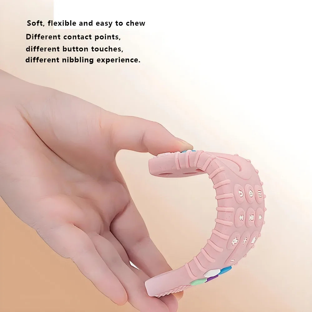 1/4pcs Children's Teething Remote Control Silicone Material Baby Teething Toys Simulation Remote Control Toys Teething Teether