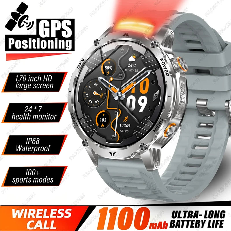 New T-Rex3 Ultra 1100mAh Battery Smart Watches GPS Track Compass IP69K Waterproof Sports Tracker Outdoors Military Smartwatches