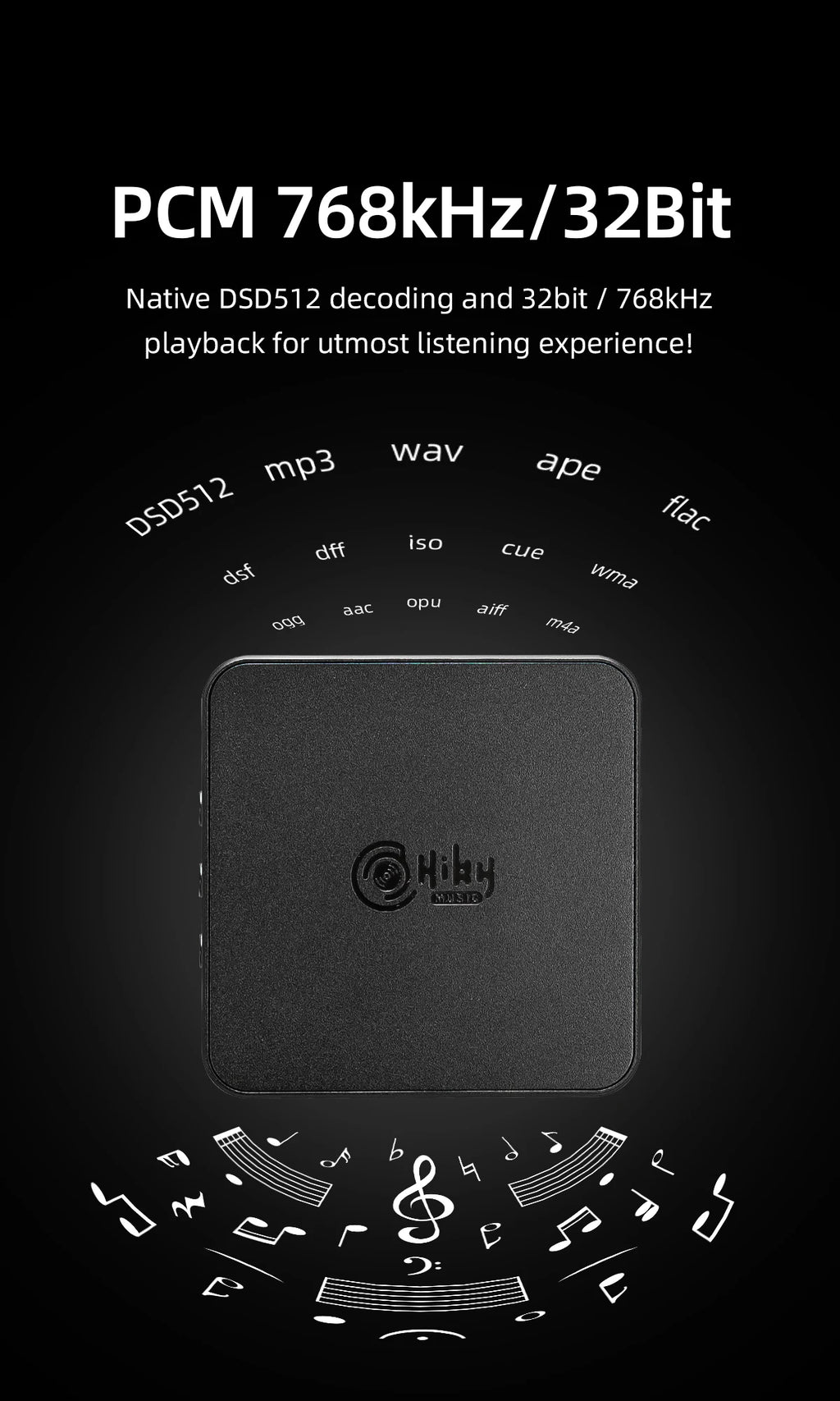 USB DAC Headphone Amplifier ES9038Q2M Tidesmit FD3 - Hi-Res MQA Support Tidesmit