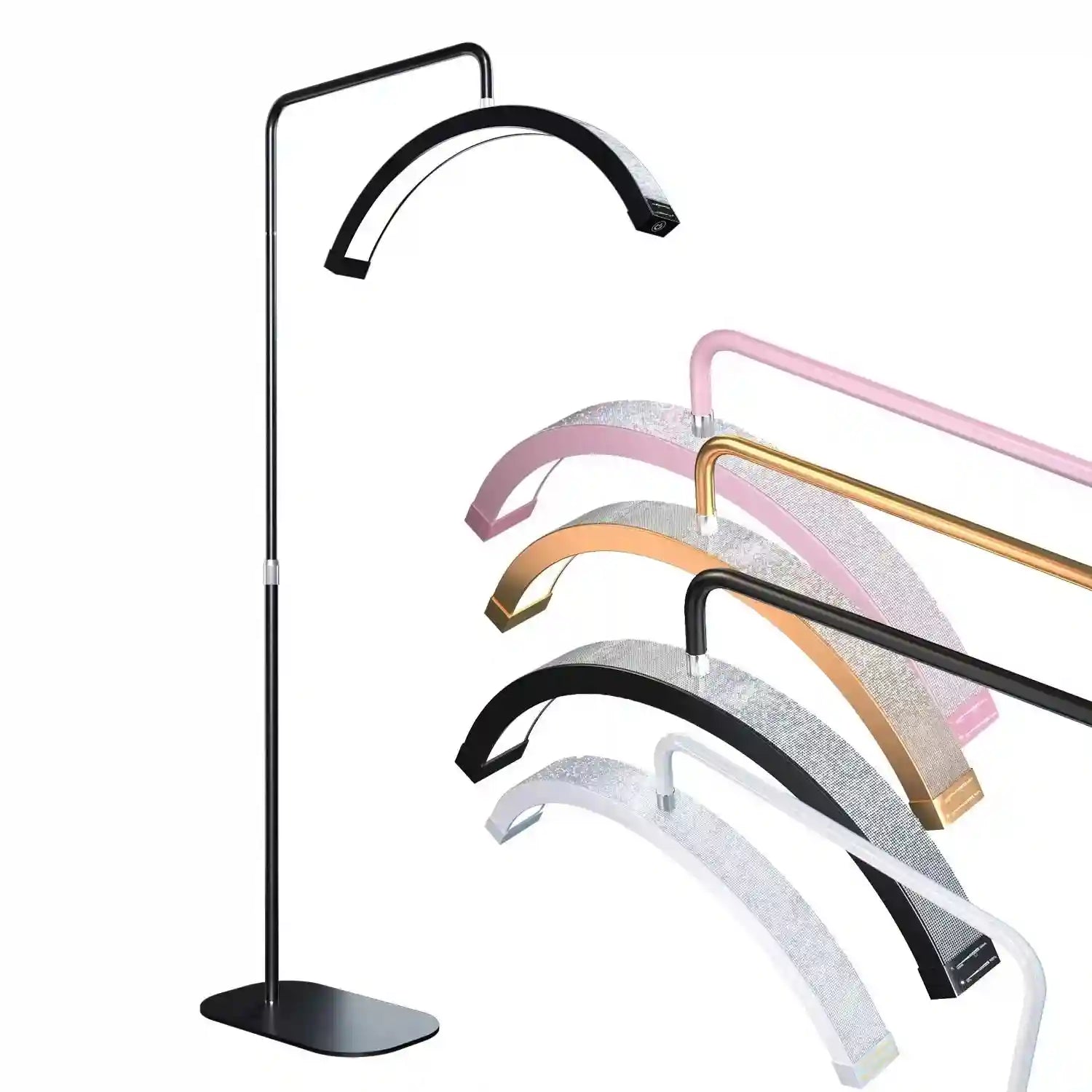 Half Moon LED Beauty Light for Lash and Nail | Adjustable 28 Inch Tidesmit Tidesmit