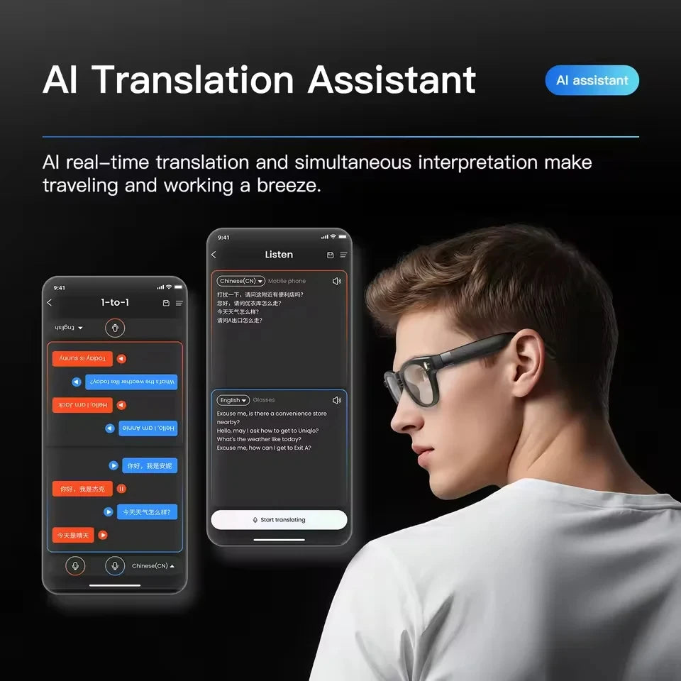 Tidesmit AI Smart Glasses: 8K Camera & Bluetooth Audio VR Headset Tidesmit