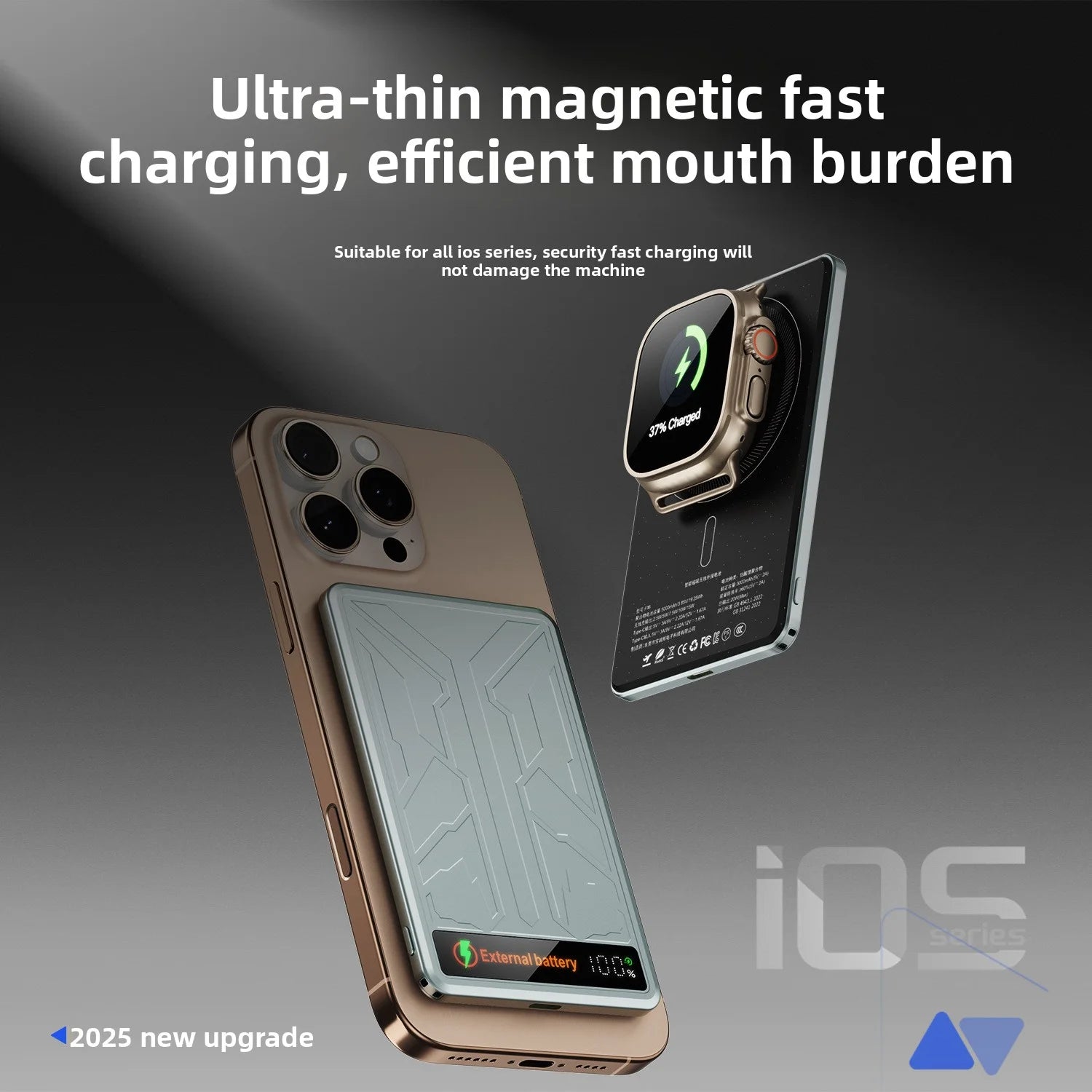 Tidesmit Magnetic Wireless Portable Charger - 10000mAh PD 20W Fast Charging Tidesmit