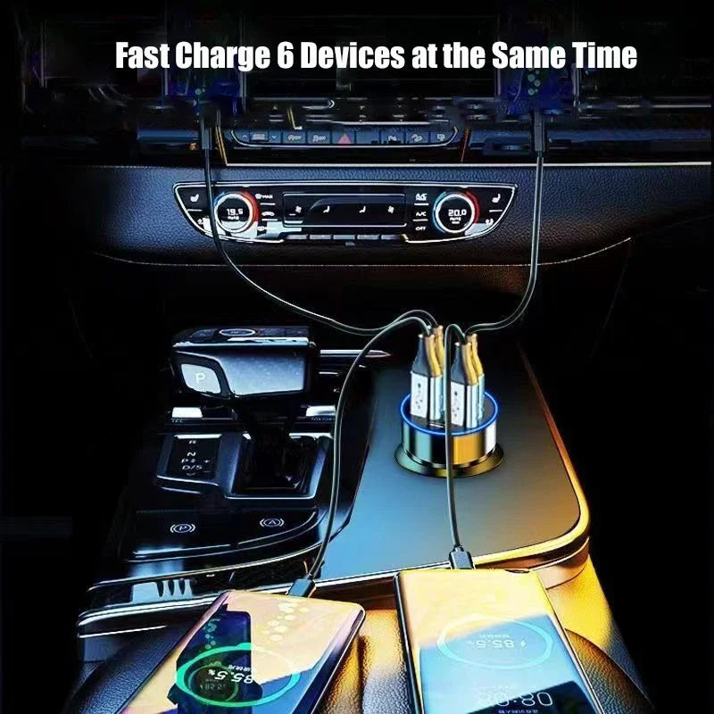 USB C Car Charger with Voltage Display - Fast Charging PD 3.0 Adapter Tidesmit