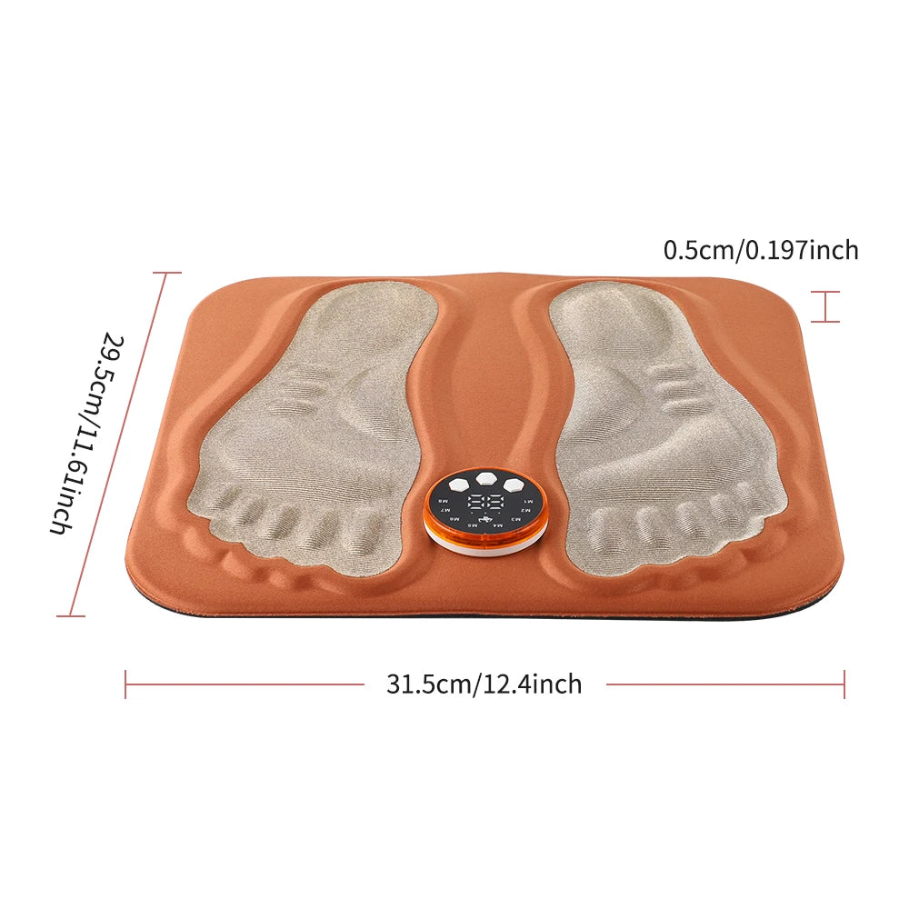 Foldable Electric Foot Massager Mat - 8 Mode Muscle Stimulator Relaxation Treatment Tidesmit