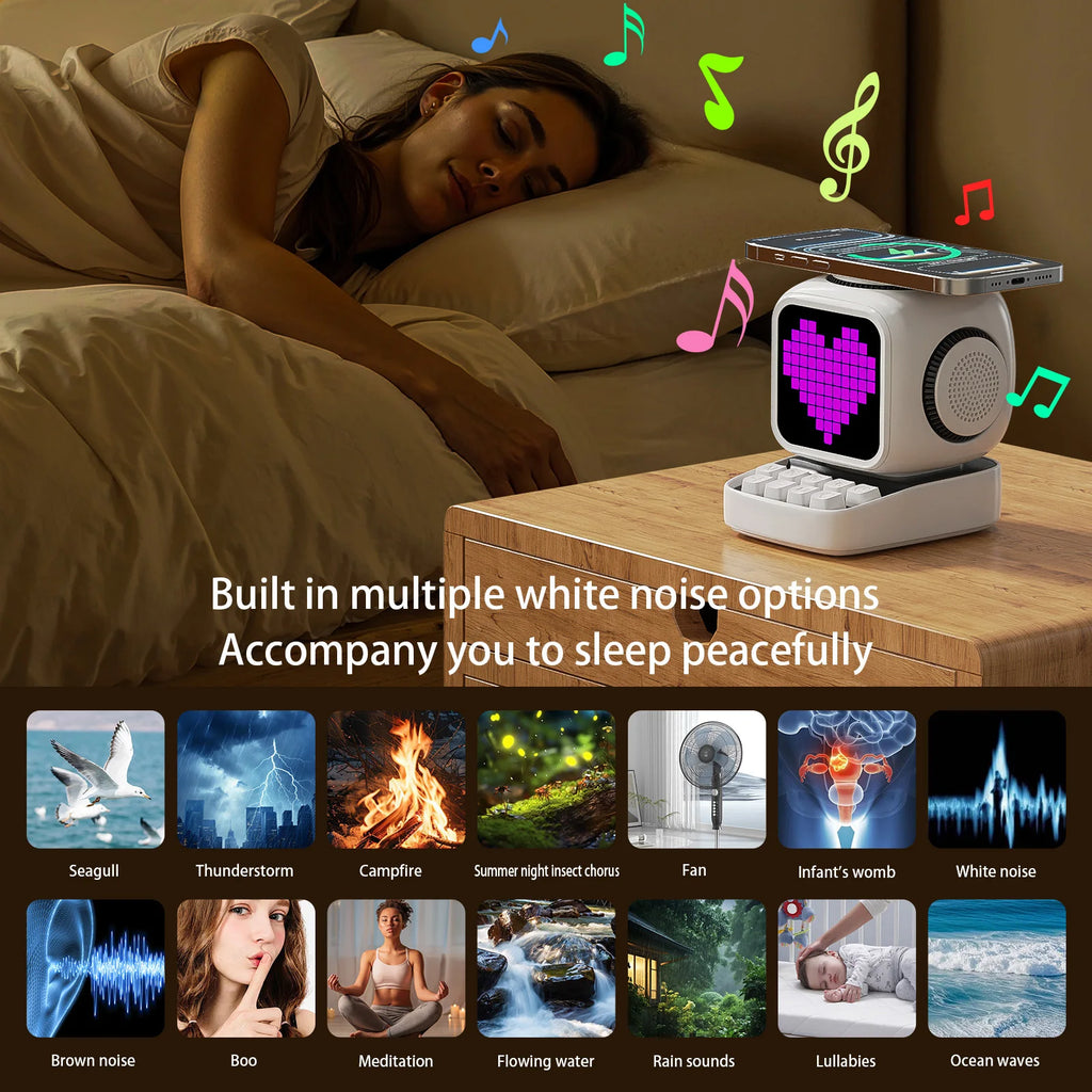 15W Fast Wireless Charger and Bluetooth Speaker | Tidesmit Audio Dock Tidesmit