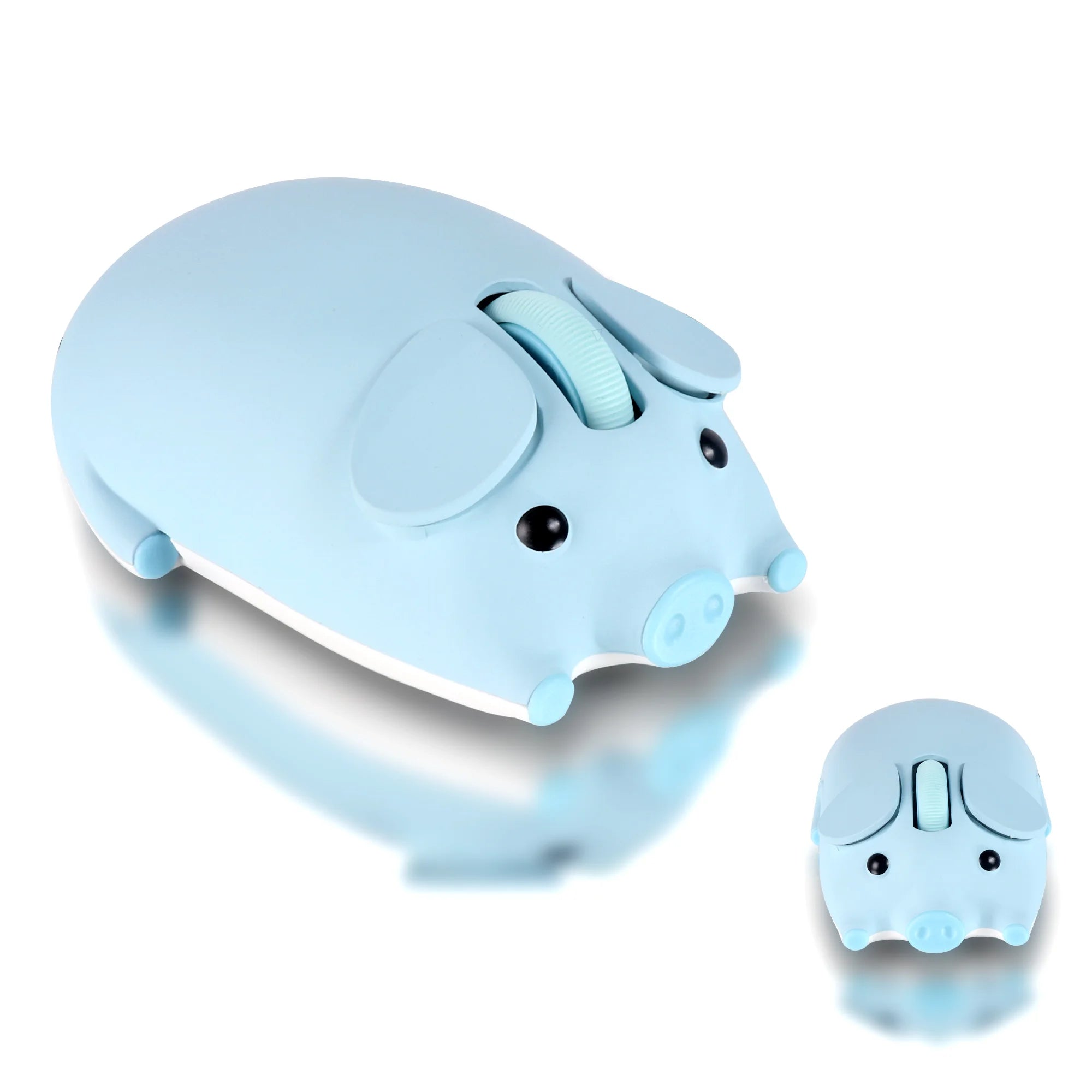 Cute 3D Little Pig Wireless Mouse 2.4G Bluetooth Dual-mode Silent For Women Office Laptop PC