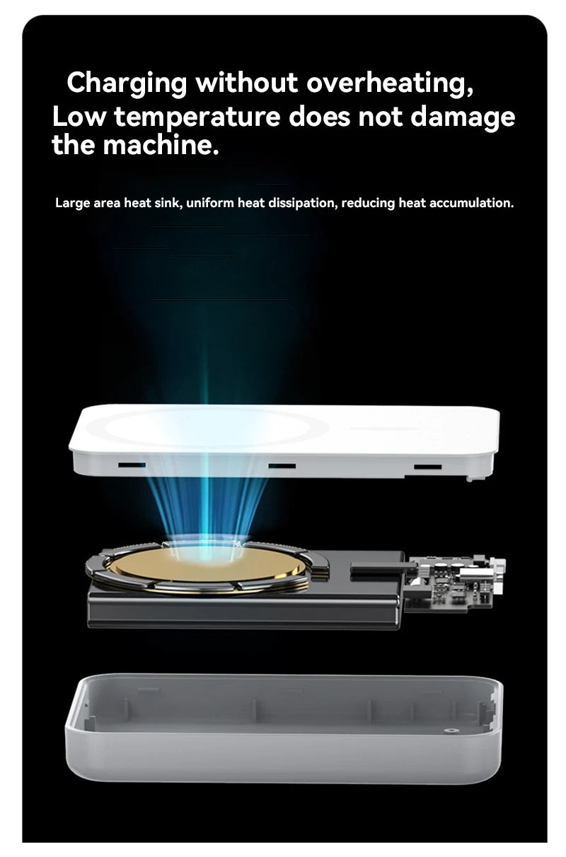 Magnetic Power Bank 50000mAh - Fast Wireless Charger for iPhone Tidesmit