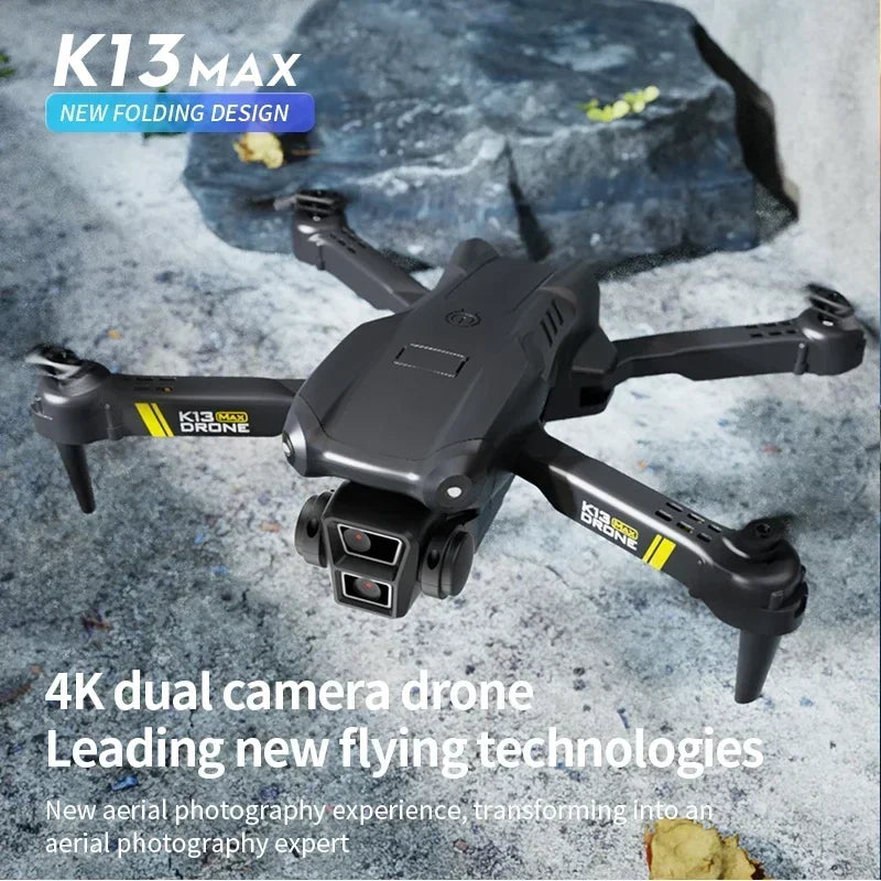 4K GPS Drone with Triple Camera - Foldable FPV Quadcopter Tidesmit