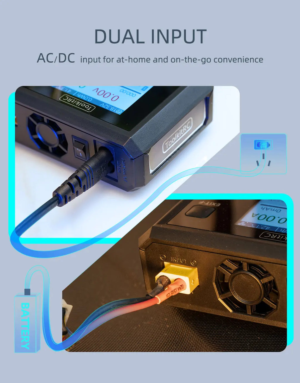 ToolkitRC M7AC Dual Smart Charger 300W for Camera and GPS Drones Tidesmit