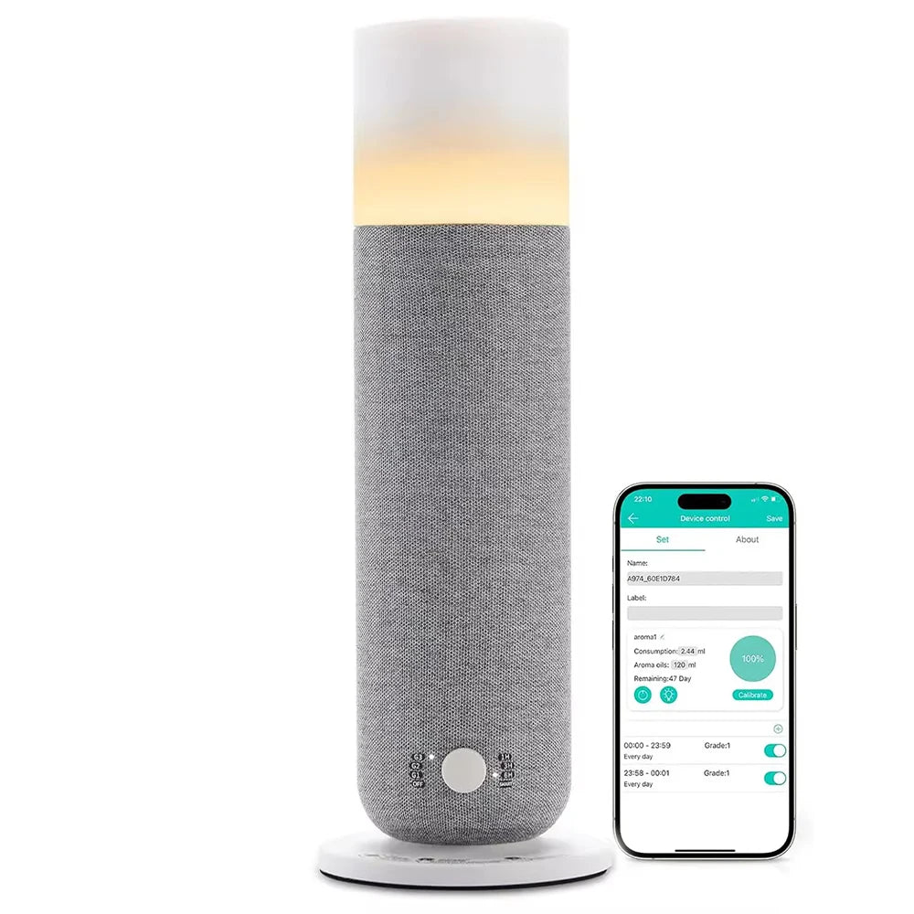 Smart Electric Aroma Diffuser Air Humidifier for Home Scent Diffuser air Freshener  Bluetooth Waterless Essential Oil Diffuser