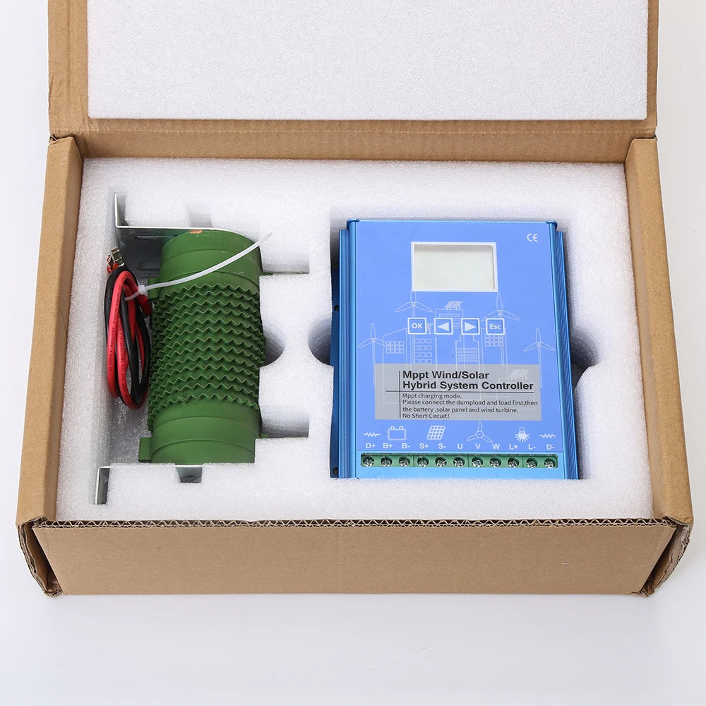 MPPT Wind Solar Hybrid Charge Controller Wind 3000W & Solar 3000W 12/24V/48V Automatic Hybrid Controller With Dump Load Resistor