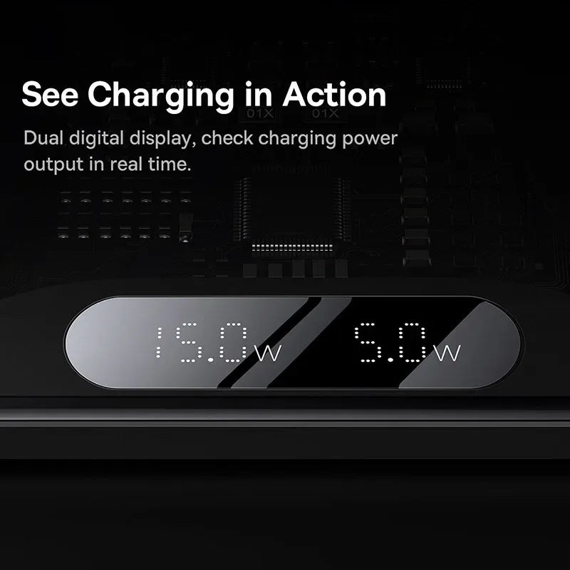 20W Dual Wireless Charger Pad for iPhone and Samsung Qi Certified Tidesmit