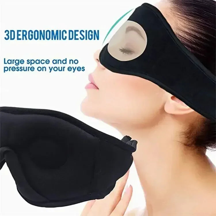 Bluetooth Sleeping Headphones Eye Mask – Soft Wireless Headband for Sleep Tidesmit