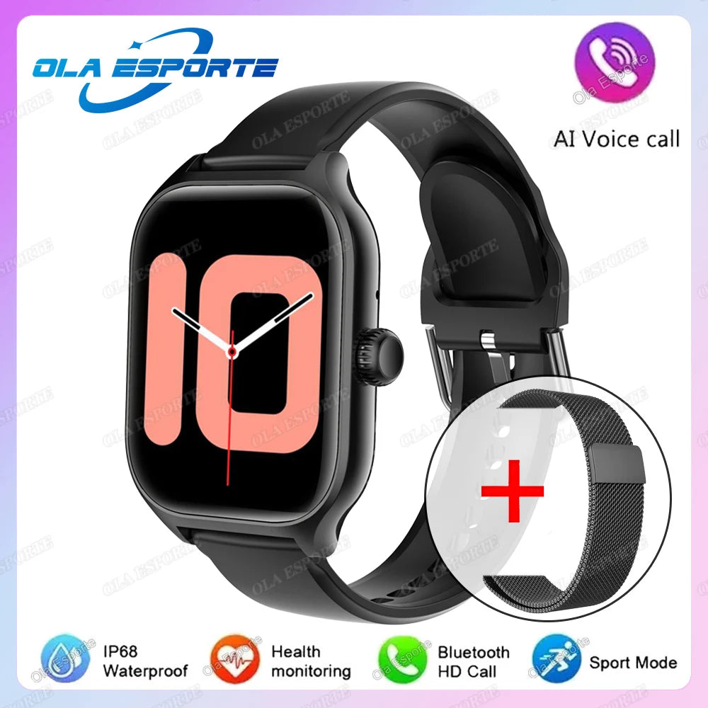 Smart Watch For Android IOS Watches 2.01inch HD Display BT Call Message Alert Music Sports Mode Smartwatch Men Women Gift HW12