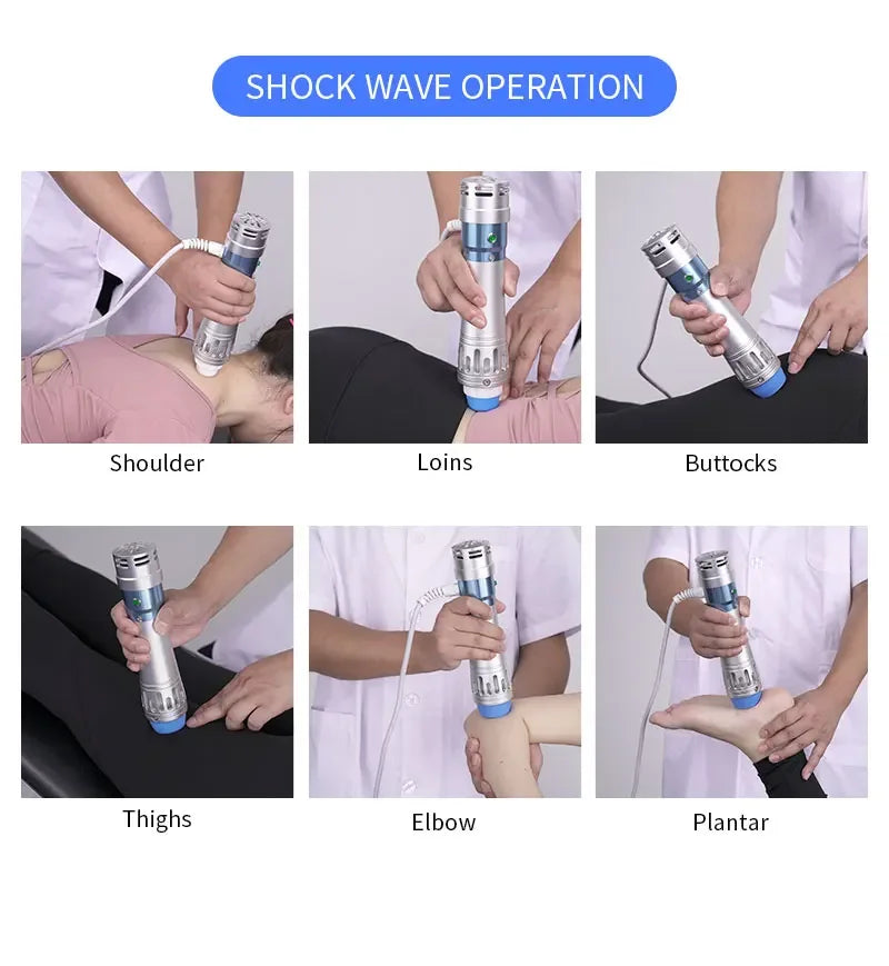 Shock Wave Therapy Device for Back Pain Relief - Electric Massager Massage Chairs Tidesmit