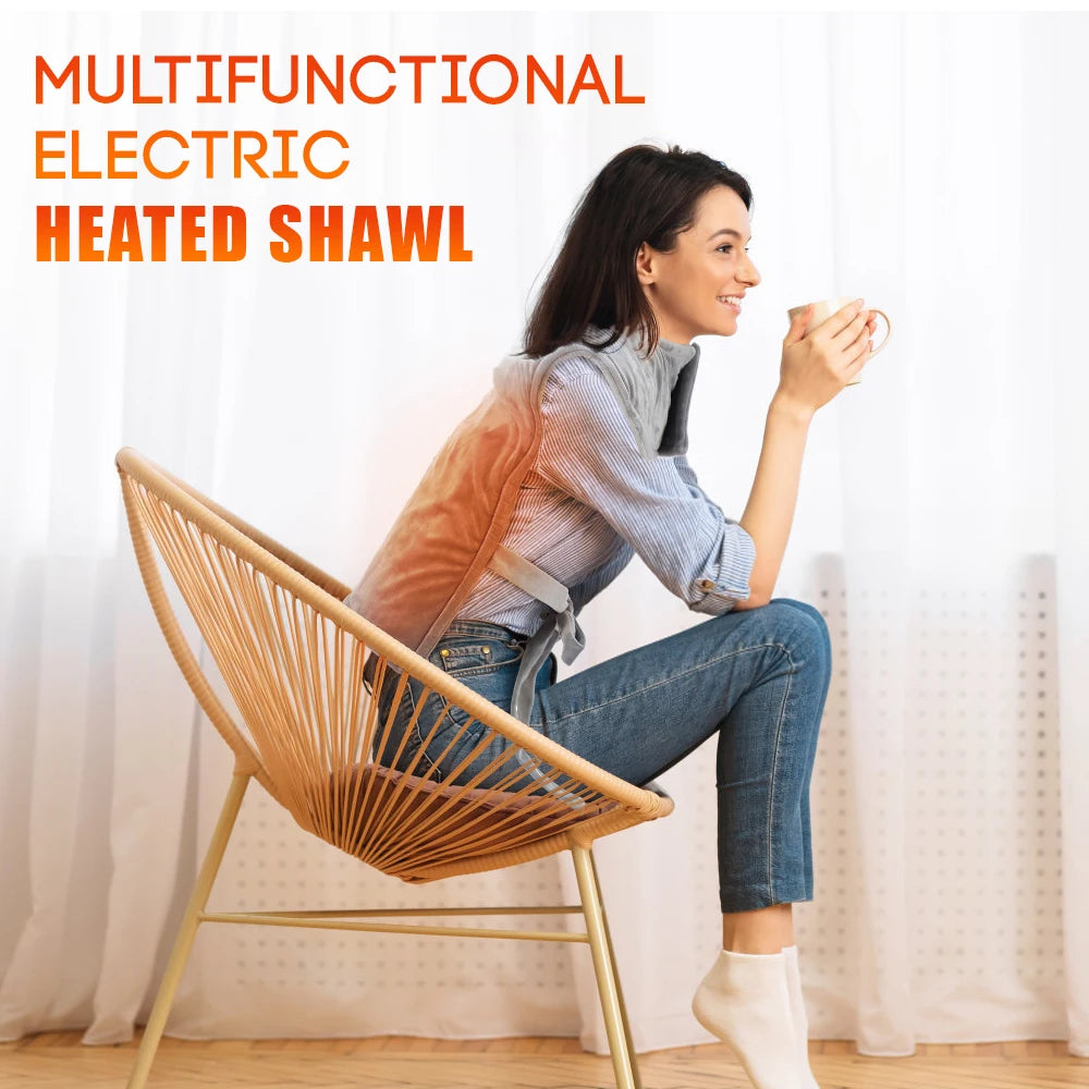 Electric Heating Neck Massager - Deep Tissue Muscle Recovery Tool Fascia Gun Tidesmit