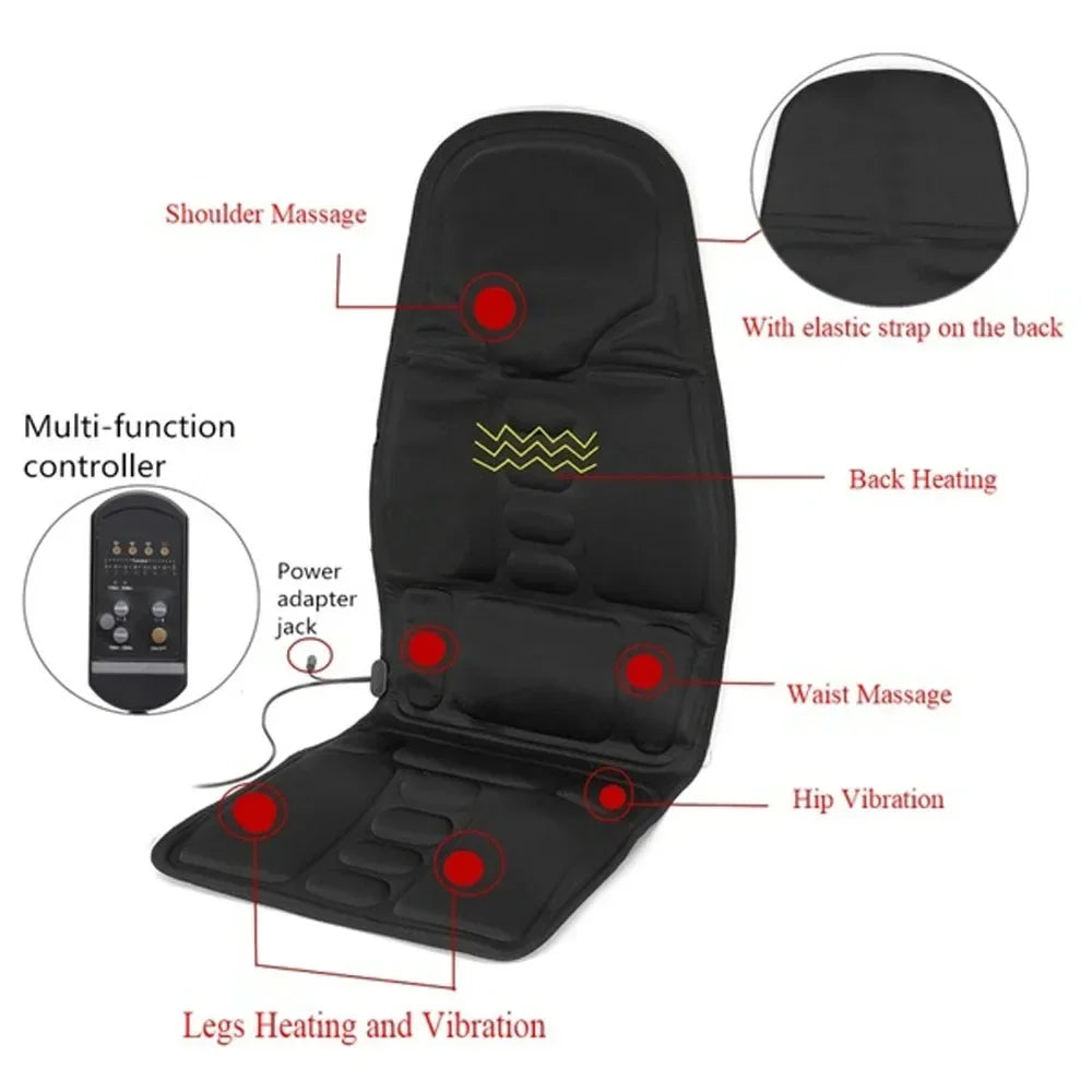 Electric Massage Chair Pad with Heat Therapy & Vibration | Tidesmit Massage Chairs Tidesmit