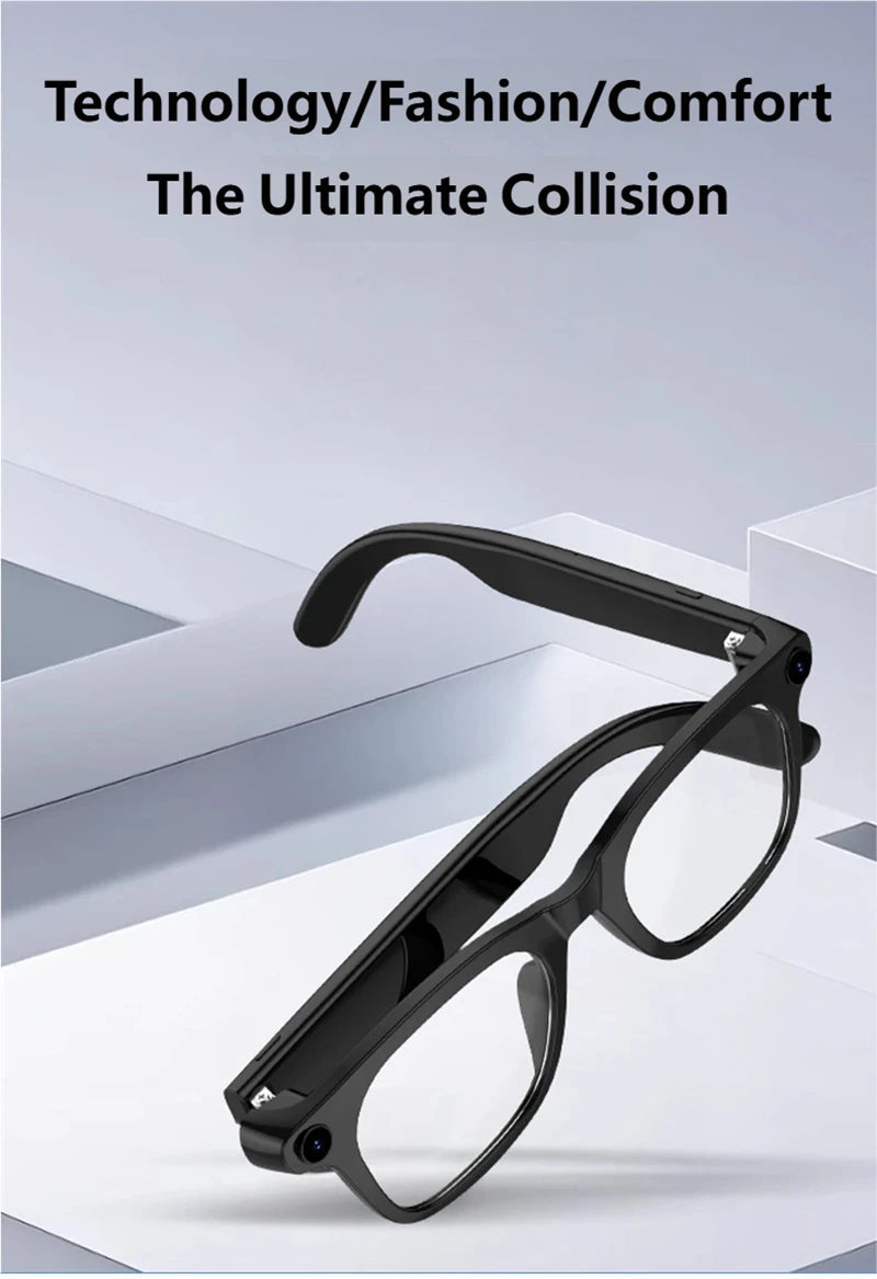 AI Smart Shooting Glasses | HD Voice Control Wide Angle Black Edition Tidesmit