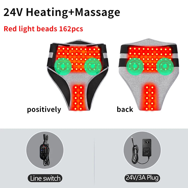 Menstrual Cramp Relief Pad | Red Light Heat Therapy | Tidesmit Massage Cushion 24V-Massage Tidesmit