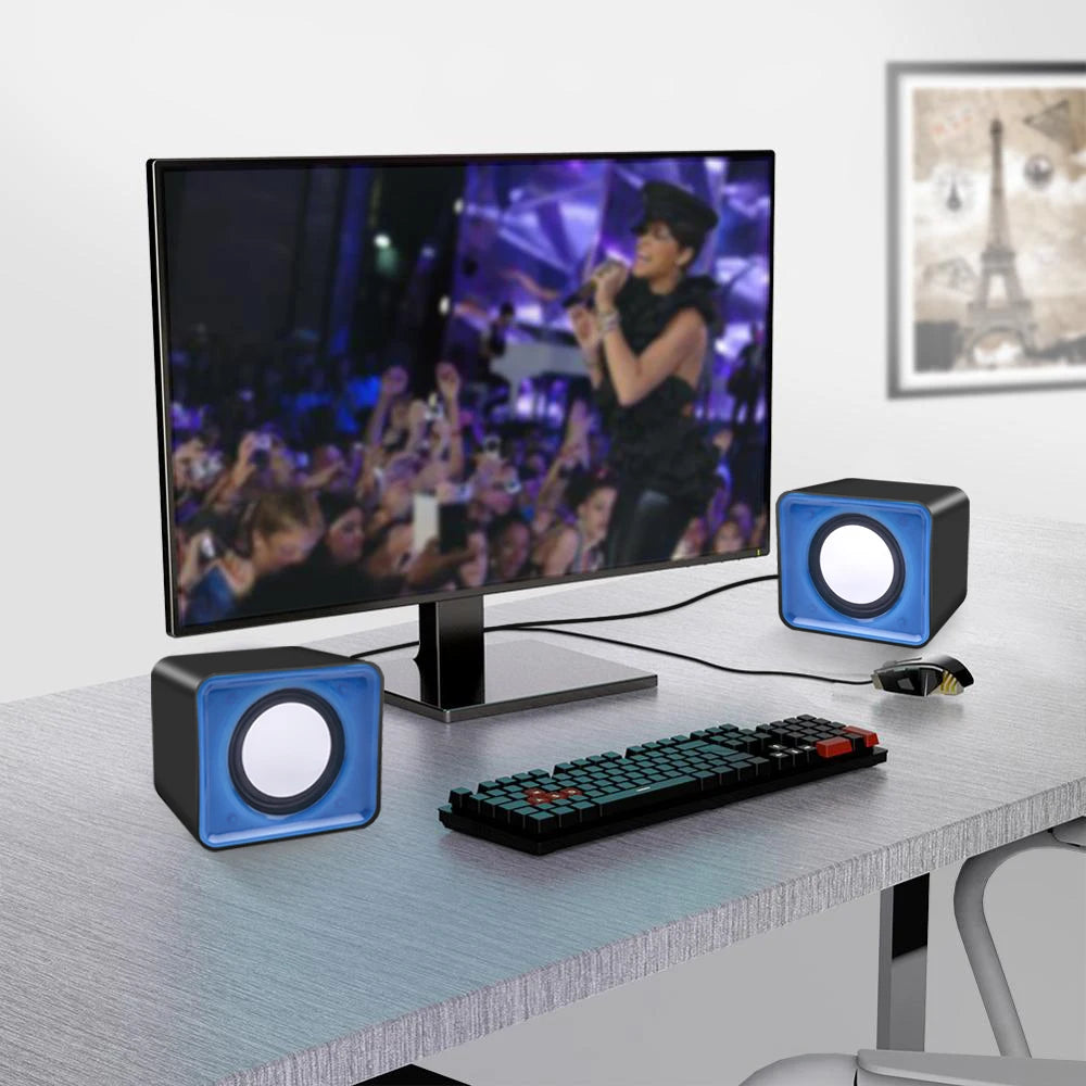 Stereo PC Soundbar - Wireless Audio Speaker for Laptop & Desktop Tidesmit