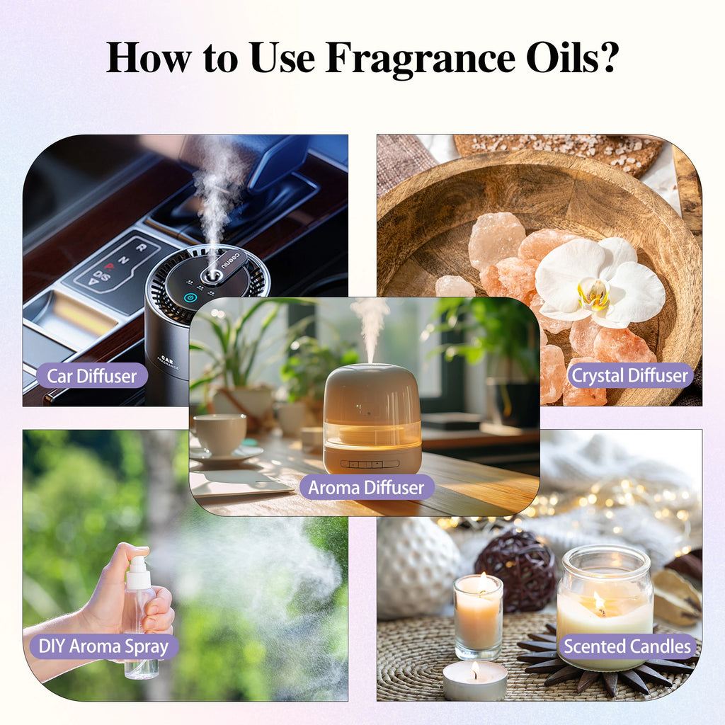 EUQEE 100ml Premium Fragrance Oil Coconut Vanilla White Musk Freesia Aroma Fragrance Oils For Diffuser Humidifier Candle Making