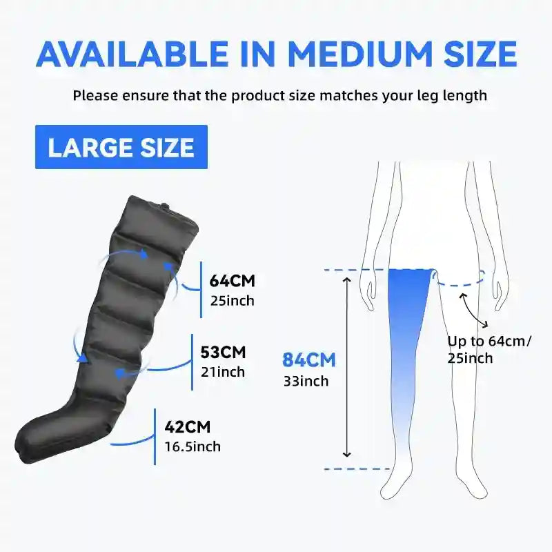 Leg Air Compression Massager - Deep Tissue Recovery Device Massage Roller Tidesmit