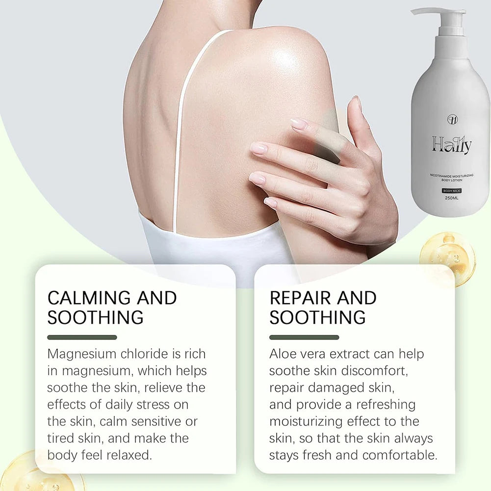 Nicotinamide Whitening Body Lotion Skin Nourishing Moisturizing Body Lotion for Dark Spot Remover Ultra-Hydrating Body Cream