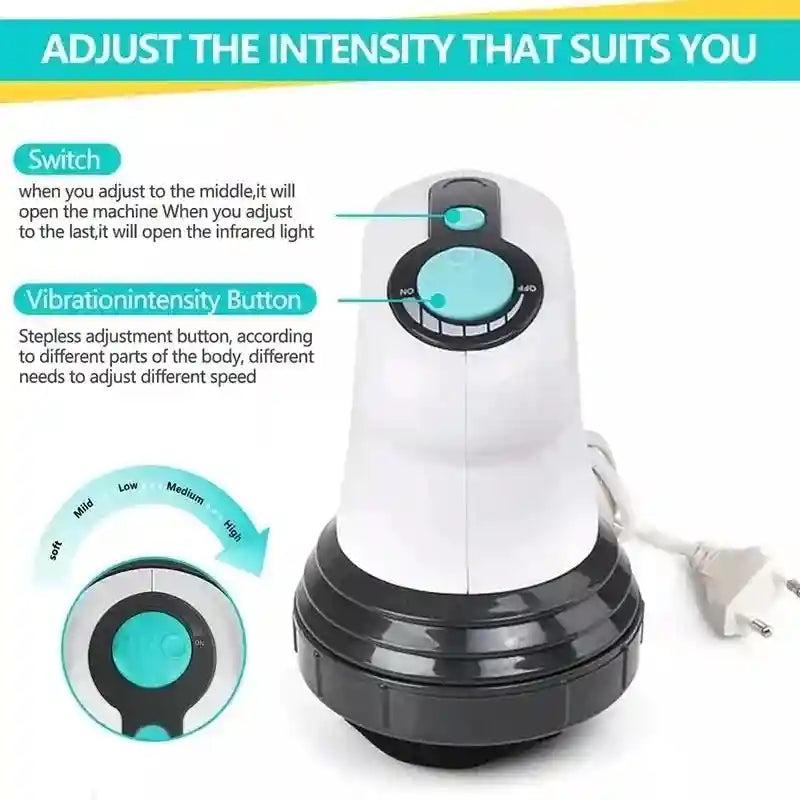 Electric Cellulite Massager | Infrared Body Slimmer - EU Plug Relaxation Treatment Tidesmit