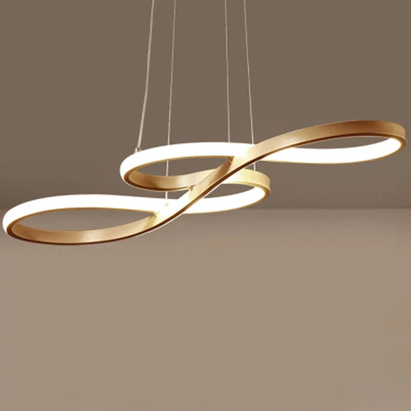 Modern Nordic LED Ring Light | Dimmable Minimalist Home Lamp 92cm GoldenA-75cm 110v220v Tidesmit
