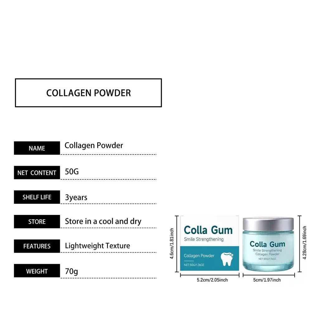 Tidesmit collagen and hydroxyapatite tooth powder for gentle teeth whitening and natural gum health care