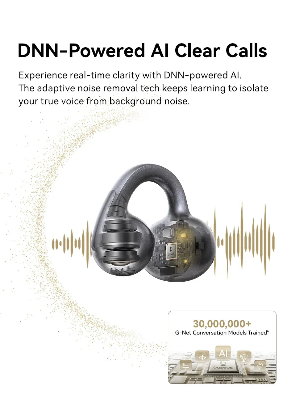 Open Ear Wireless Earbuds Bluetooth 5.4 - Tidesmit Tidesmit
