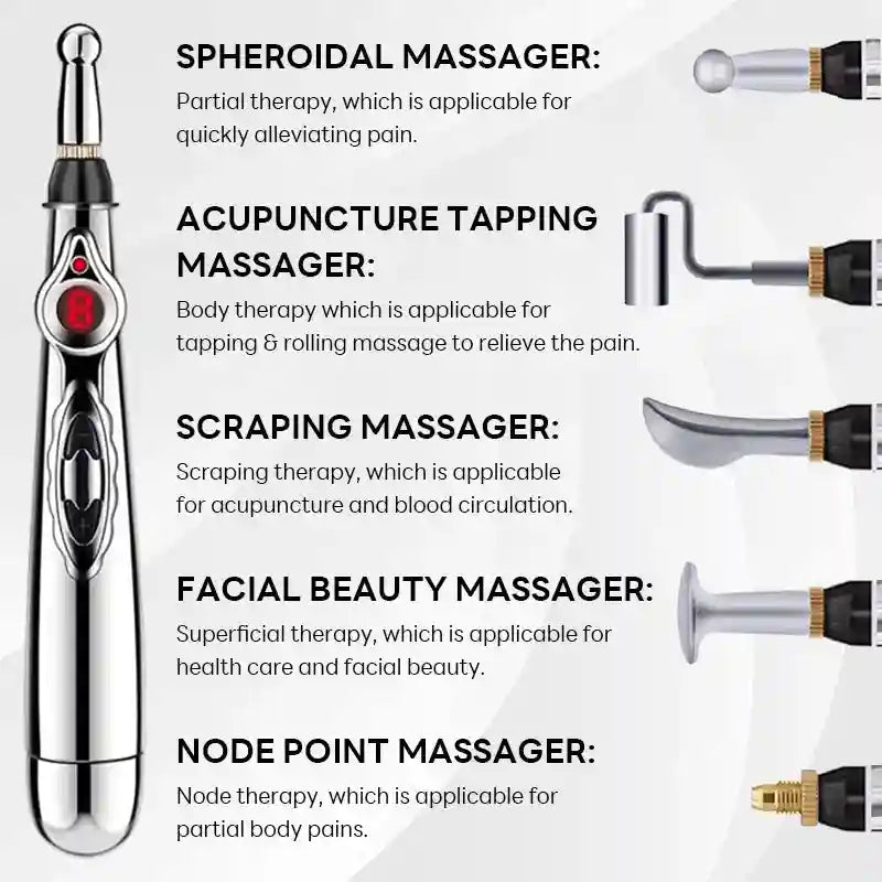 Electric Acupuncture Massage Pen for Targeted Muscle Relief - Tidesmit Back Massage Instrument Tidesmit