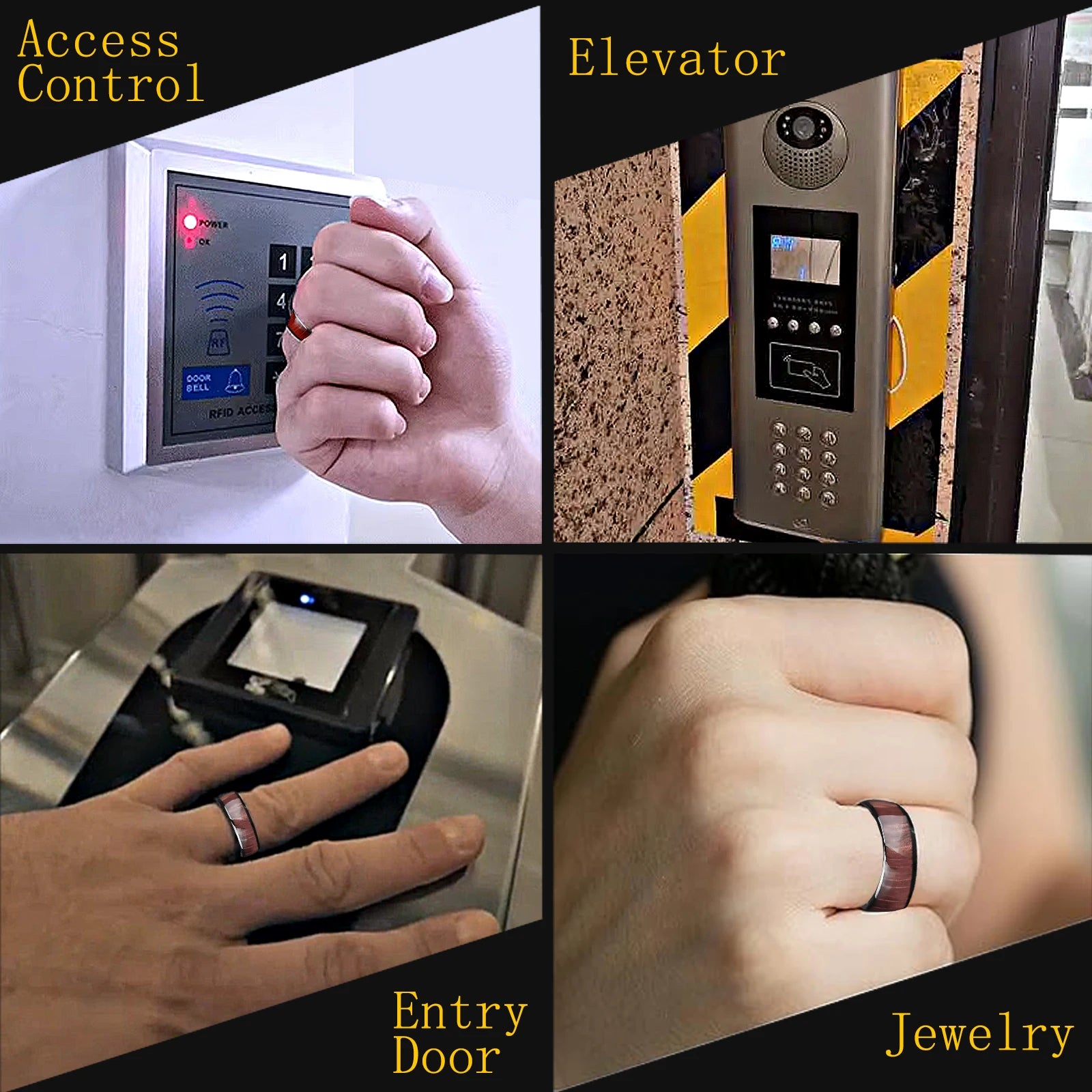 Tidesmit 125kHz RFID Smart Finger Ring - Rewritable Fitness Tracker Tidesmit