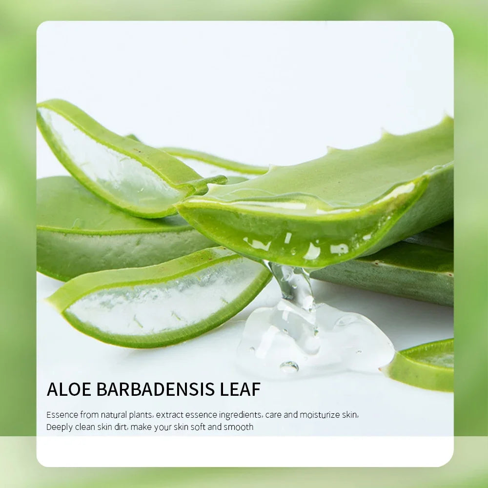 Aloe Vera Exfoliating Gel Facial Scrub - Gentle Smooth Skin Renewal Scrubs Treatments Tidesmit
