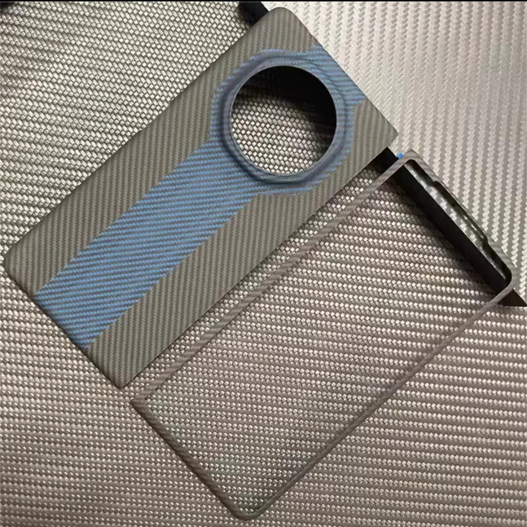 Honor Magic V3 Carbon Fiber Case - Slim Military-Grade Protective Cover Black Blue Black 1 Magic V3 Tidesmit