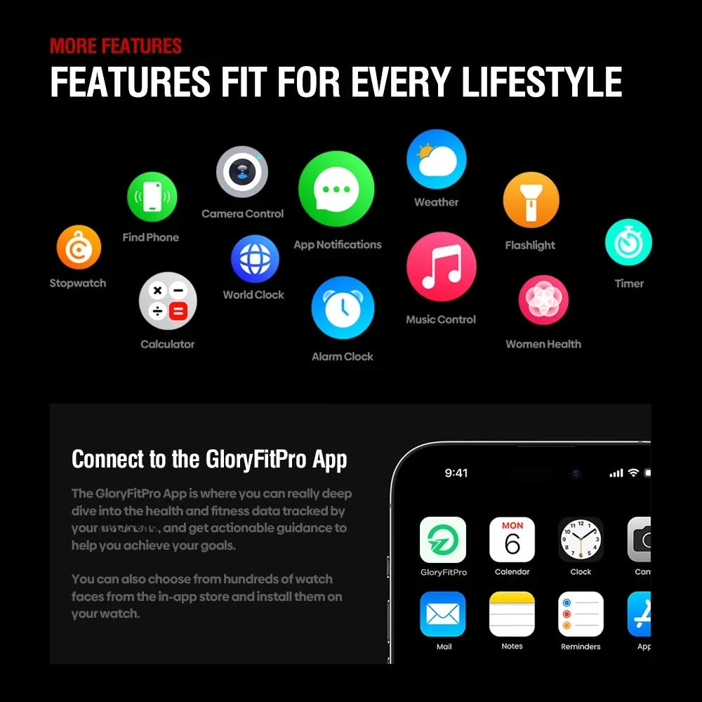 Stratos 4 GPS Smart Watch 1.43 AMOLED Display Built-in Compass Barometric Altimeter Flashlight Voice Call Smartwatch