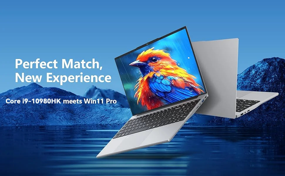 2026 Windows 11 Laptops 15.6 inch Laptop Fingerprint UnIock Intel Core i9-10980HK 16GB RAM 1TB 2TB SSD Backlight Gaming Notebook