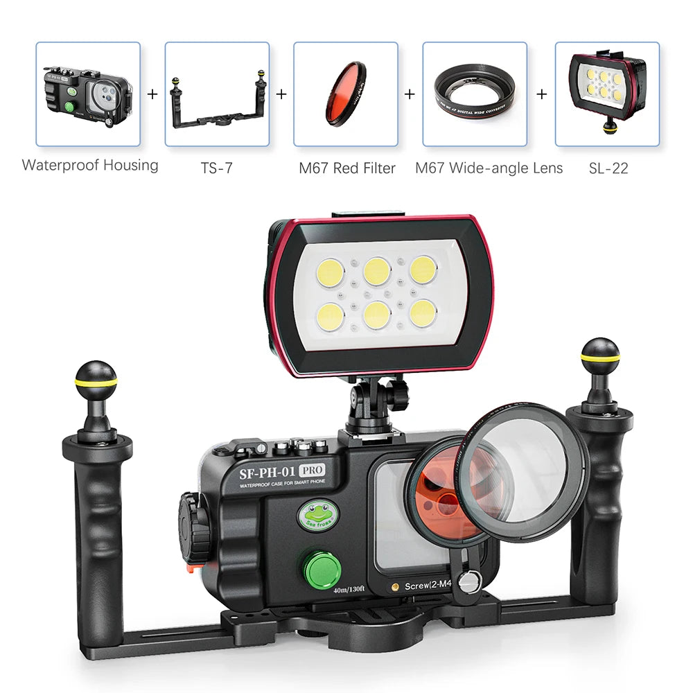 Universal Waterproof Phone Case - 40M Professional Diving Housing Tidesmit