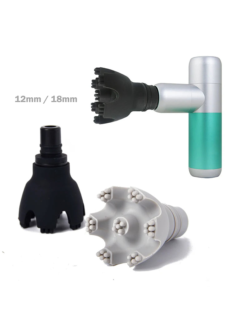 Massage Gun Replacement Heads | Deep Tissue Recovery Set | 12-19mm Fascia Gun Tidesmit