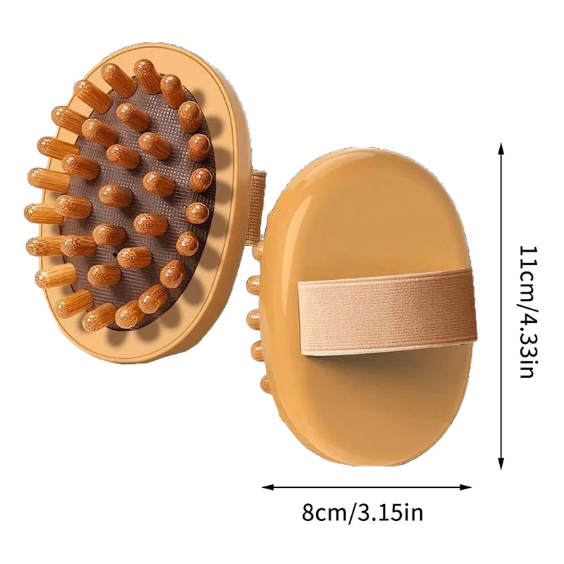 Anti Cellulite Massage Wooden Body Brush - Natural Dry Skin Tool Body Shaping Massage Equipment NO.5 Tidesmit