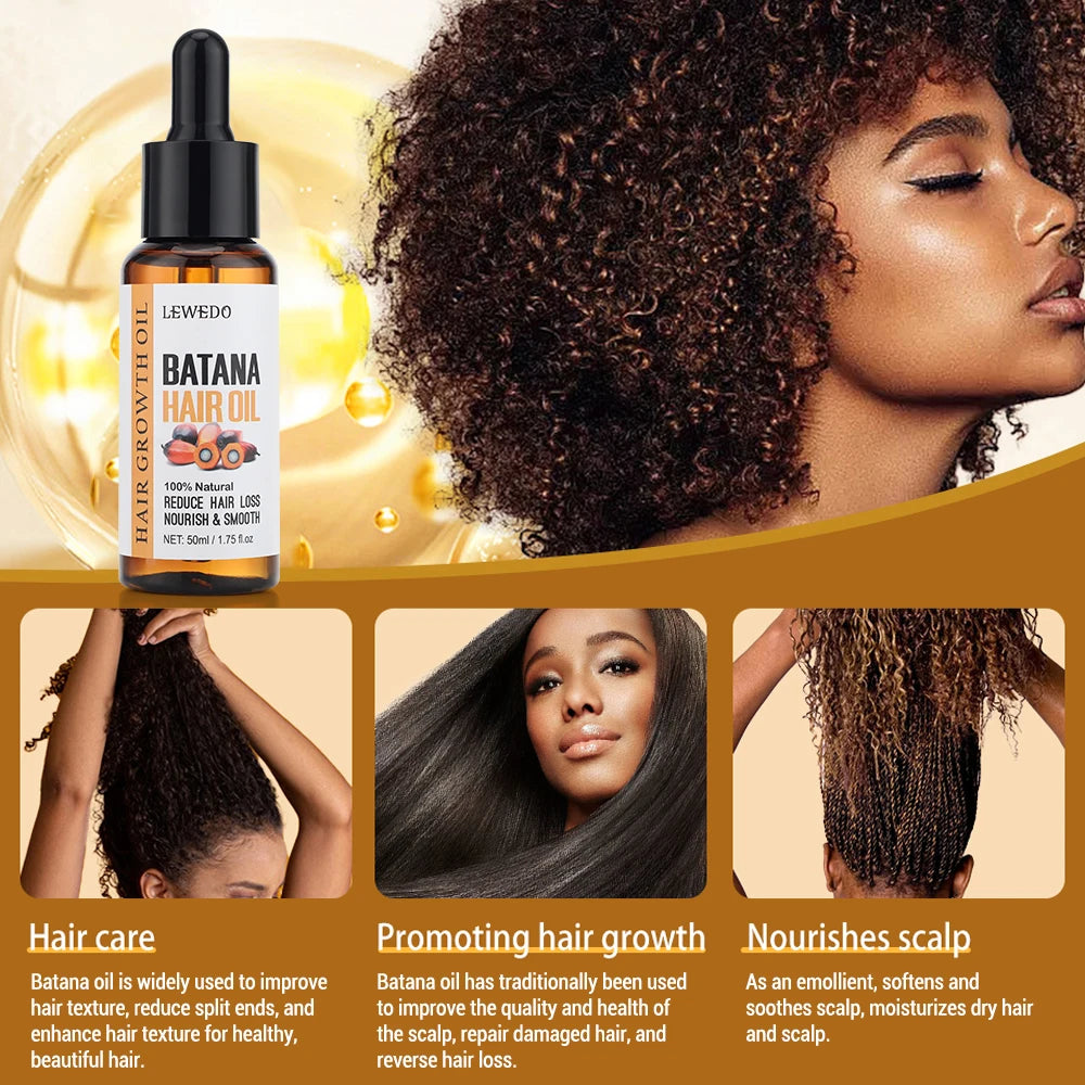 Tidesmit 100% natural Batana oil hair mask for deep conditioning, repair of damaged hair, and natural hair growth.