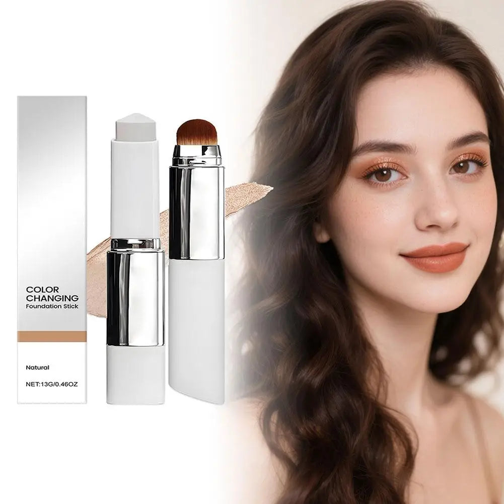 Tidesmit 2-in-1 color-changing foundation stick and brightening concealer for all skin types long-wear face makeup