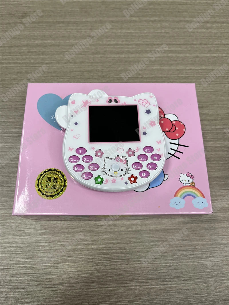 2024 Sanrio Hello Kitty Flip Phone Kawaii K688 Cartoon Taiml Cute Mini Phone Birthday Fashion Gift Toys Christmas For Anime Fans