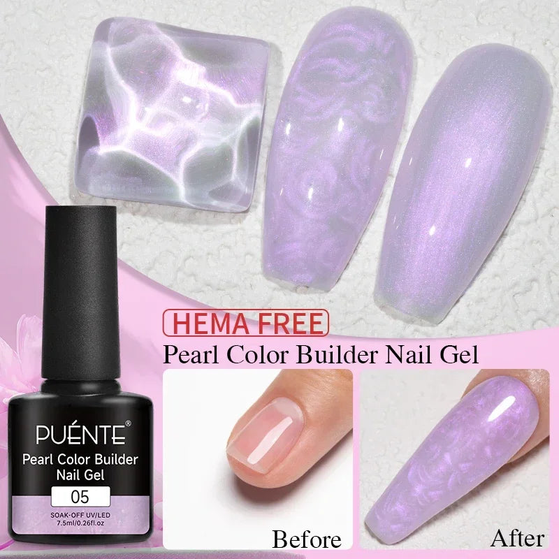 3D Sculpture Gel Nail Polish 15ml - Professional Soak Off Formula Permanent Makeup Machines Pearl Extension 05 Tidesmit