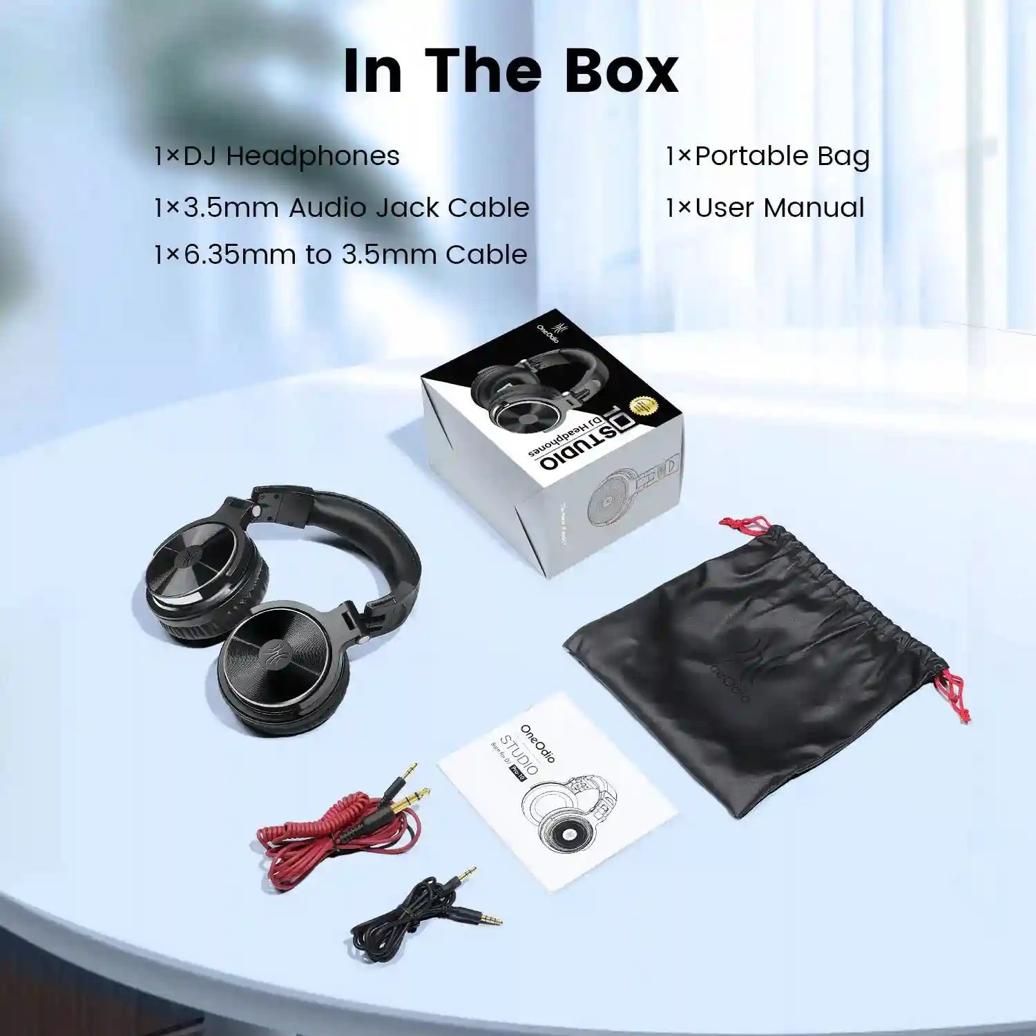 Over-Ear Wired Studio Monitor Headphones with Mic - Tidesmit Tidesmit