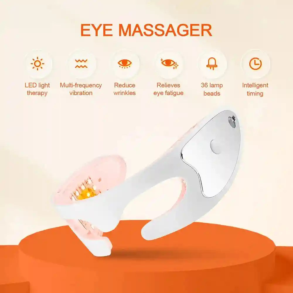 Electric Eye Massager with Red Light Therapy - White | Tidesmit Eye Massage Instrument Tidesmit