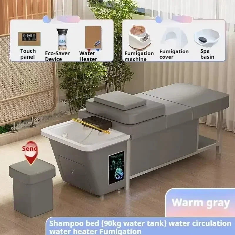 Thai Massage Table with Integrated Shampoo Basin and Water System Massage Chairs Set-2 Plus Tidesmit