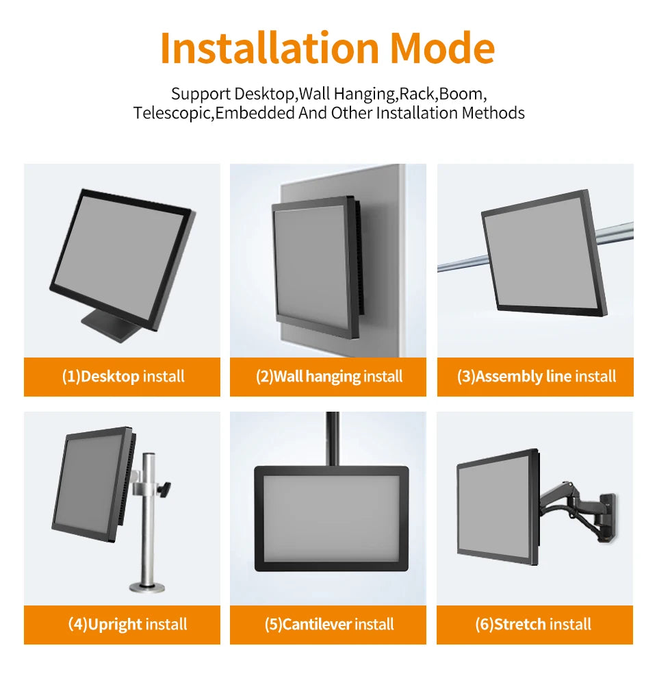 15.6 inch Industrial Capacitive Touch Panel PC Win 8G 128G IP65 Screen Waterproof With WIFI Bluetooth RJ45 RS232 USB