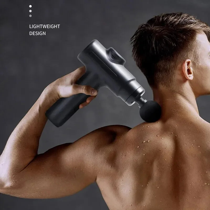 Deep Tissue Massage Gun - 8 Head Rechargeable Muscle Relief Device Back Massage Instrument Tidesmit